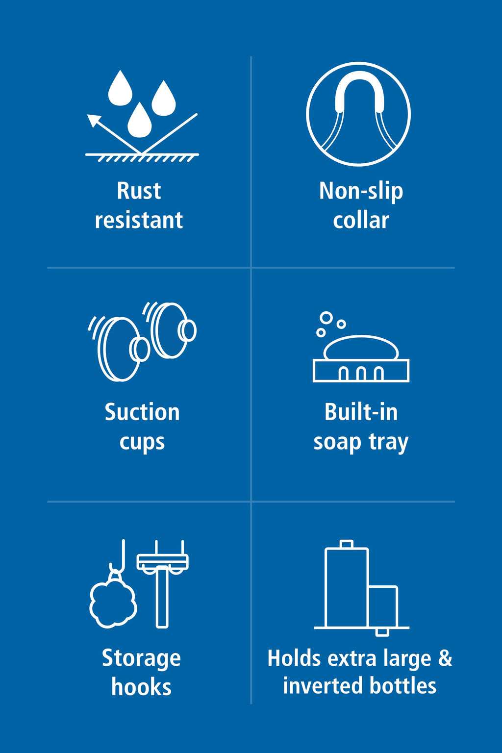 Mainstays Premium Matte Black Hanging Shower Caddy with 2 Shelves and Soap Tray