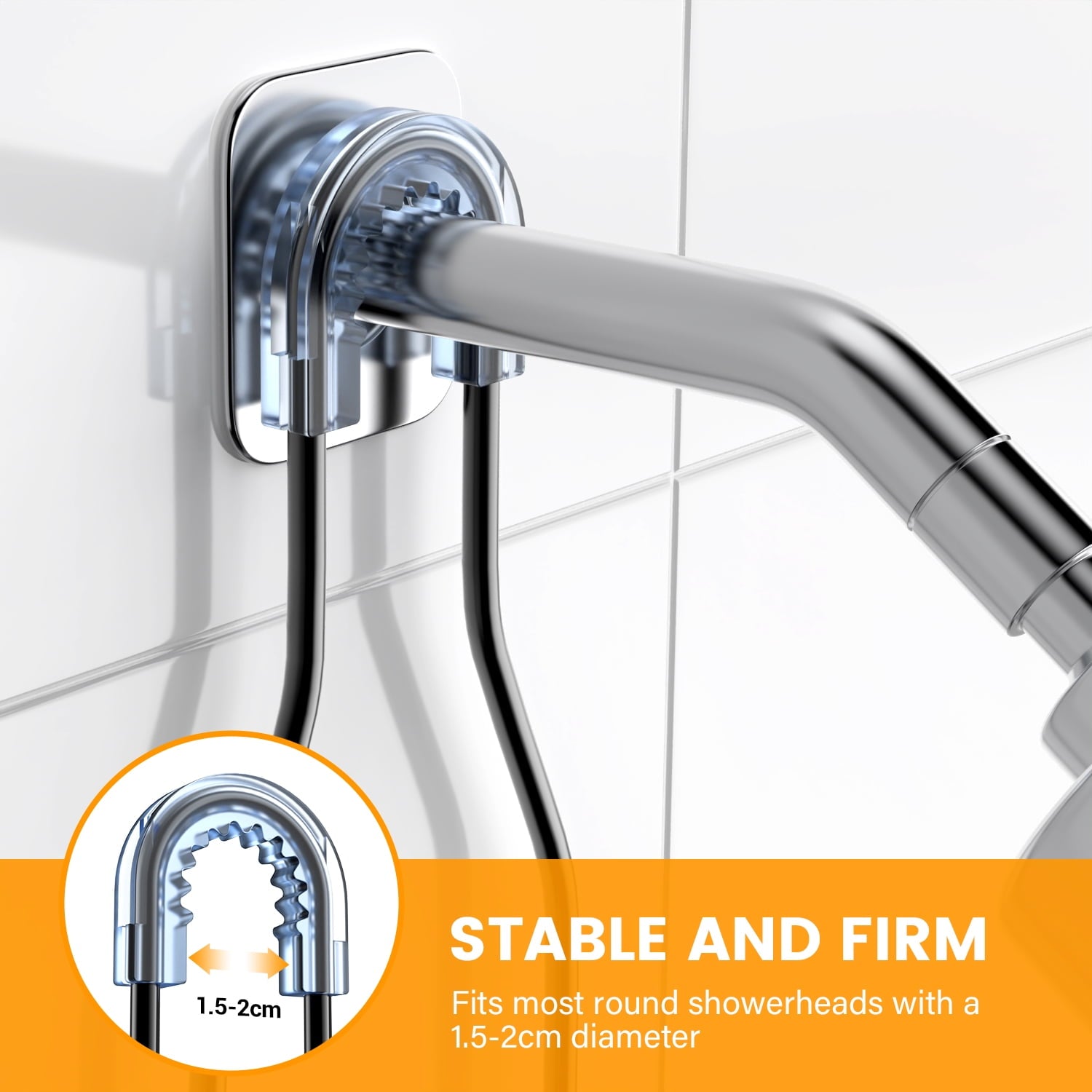 TINANA Hanging Shower Caddy, Rustproof Shower Shelf Racks Over Shower Head - No Drilling Bathroom Organizer for Shampoo with Soap Holder