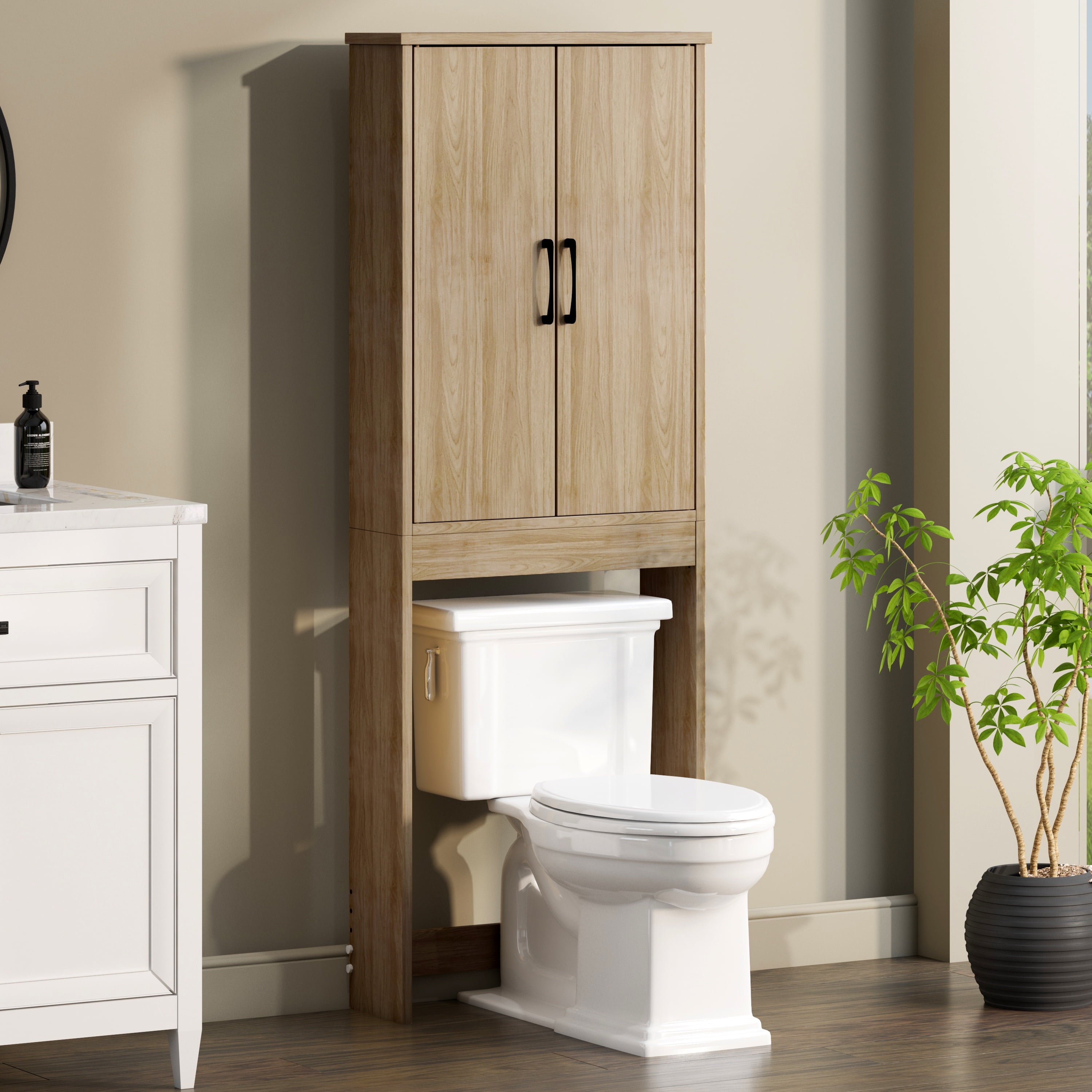 Mainstays Ardent Over-the-Toilet Bathroom Storage Cabinet, White