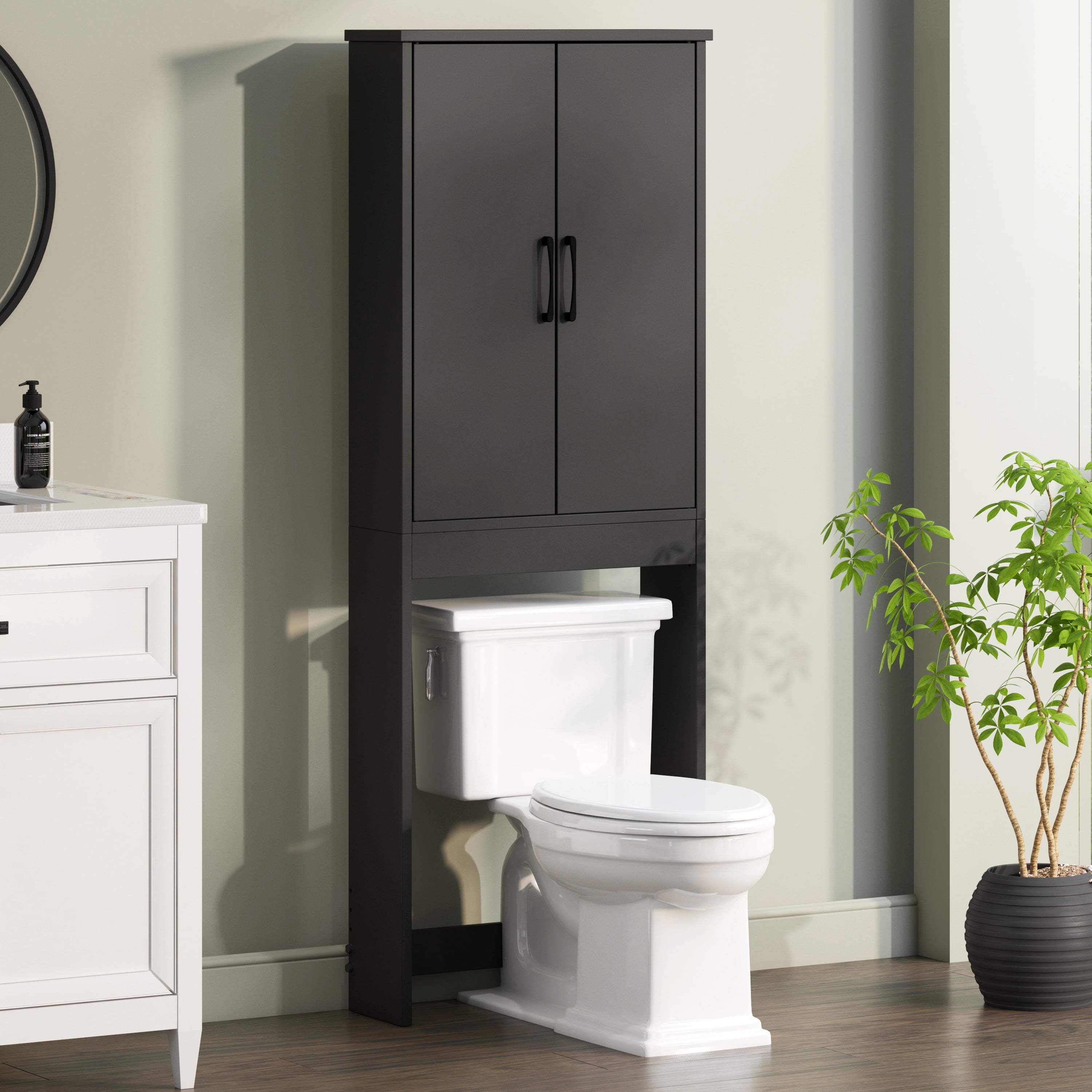 Mainstays Ardent Over-the-Toilet Bathroom Storage Cabinet, White